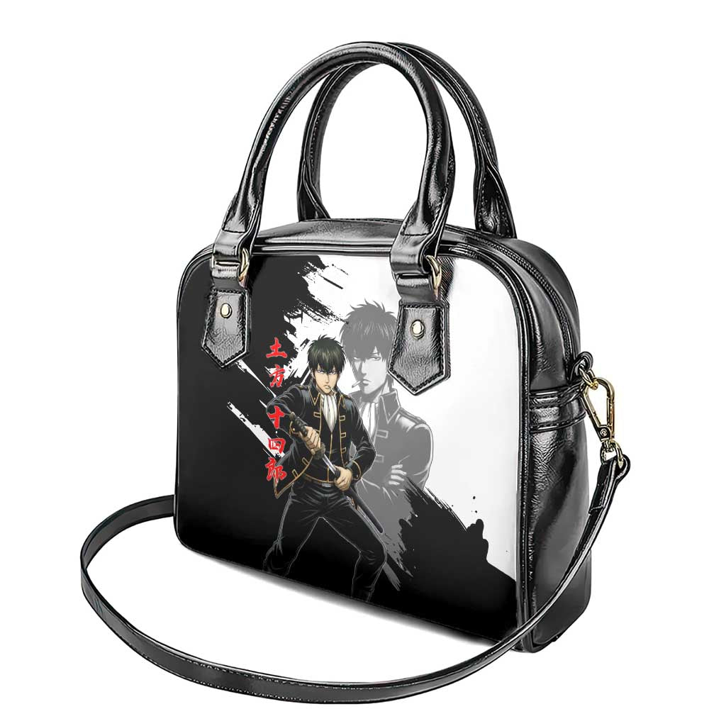 Toshiro Hijikata Shoulder Handbag Dark Shinsengumi Ink Style
