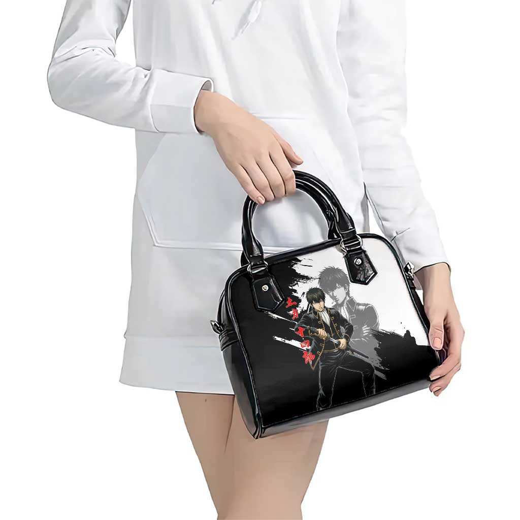 Toshiro Hijikata Shoulder Handbag Dark Shinsengumi Ink Style
