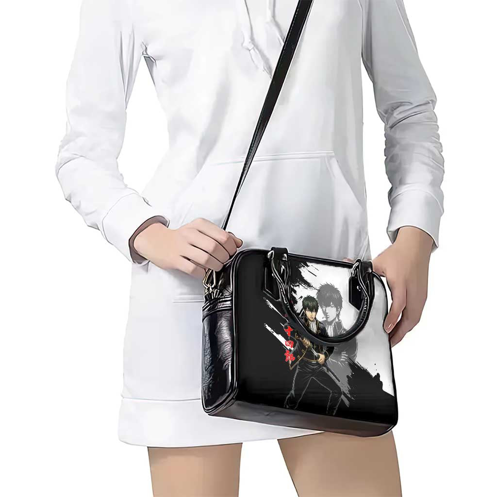 Toshiro Hijikata Shoulder Handbag Dark Shinsengumi Ink Style