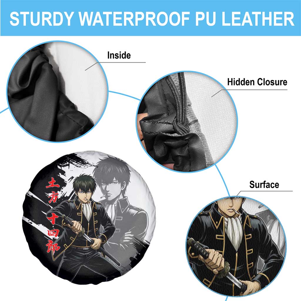 Toshiro Hijikata Spare Tire Cover Dark Shinsengumi Ink Style