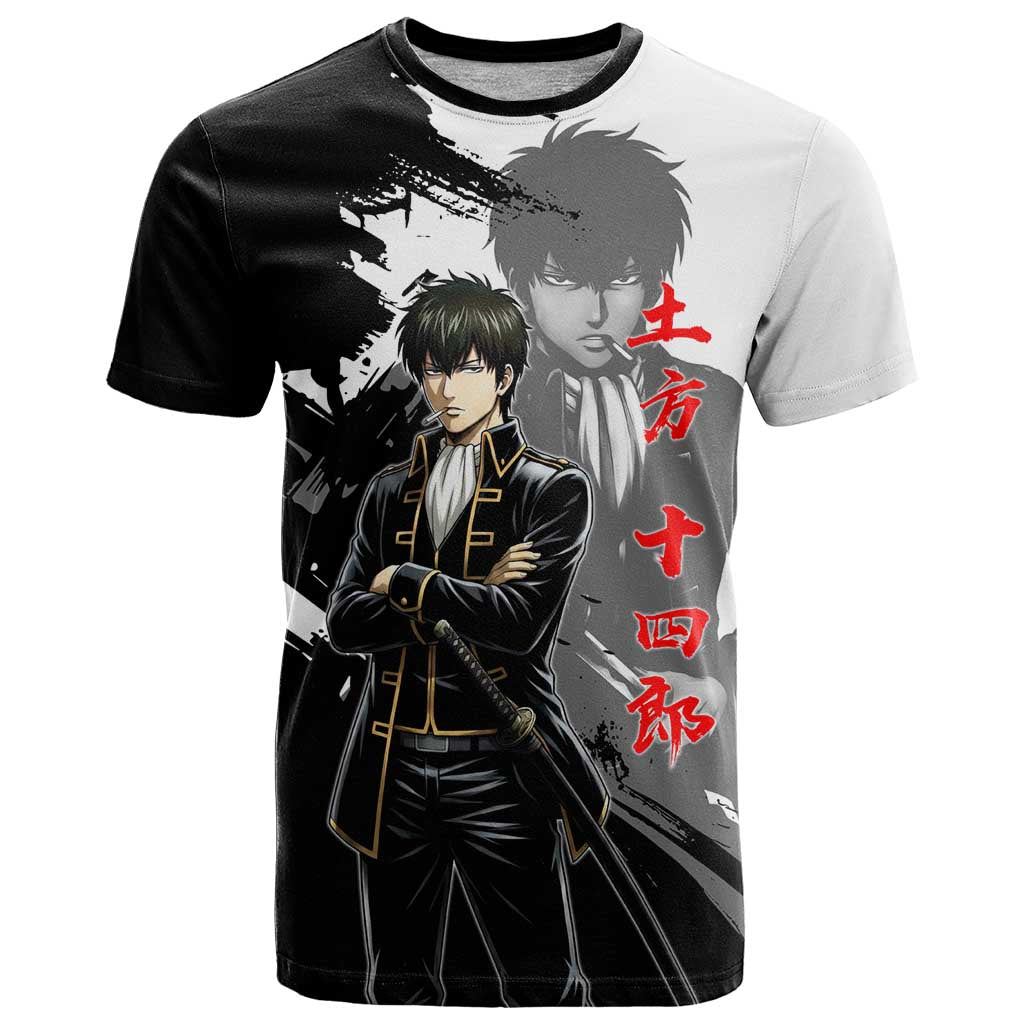 Toshiro Hijikata T Shirt Dark Shinsengumi Ink Style