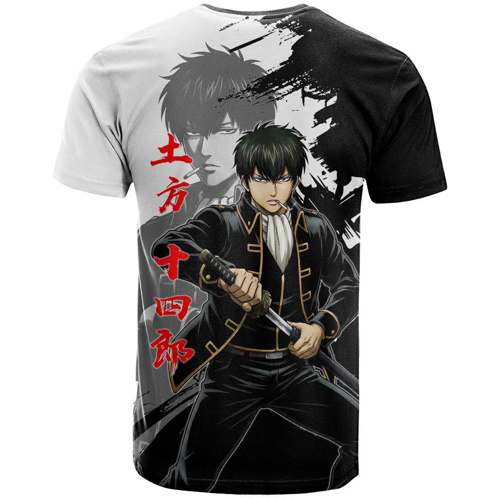 Toshiro Hijikata T Shirt Dark Shinsengumi Ink Style