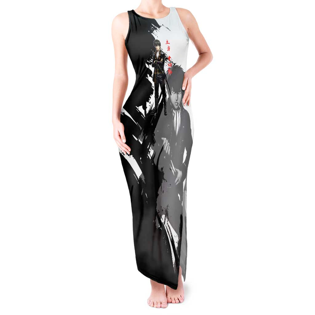Toshiro Hijikata Tank Maxi Dress Dark Shinsengumi Ink Style
