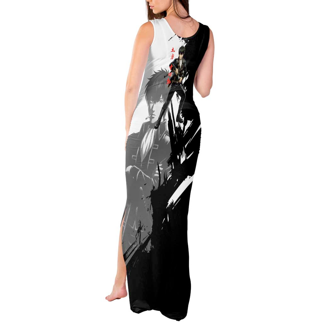 Toshiro Hijikata Tank Maxi Dress Dark Shinsengumi Ink Style
