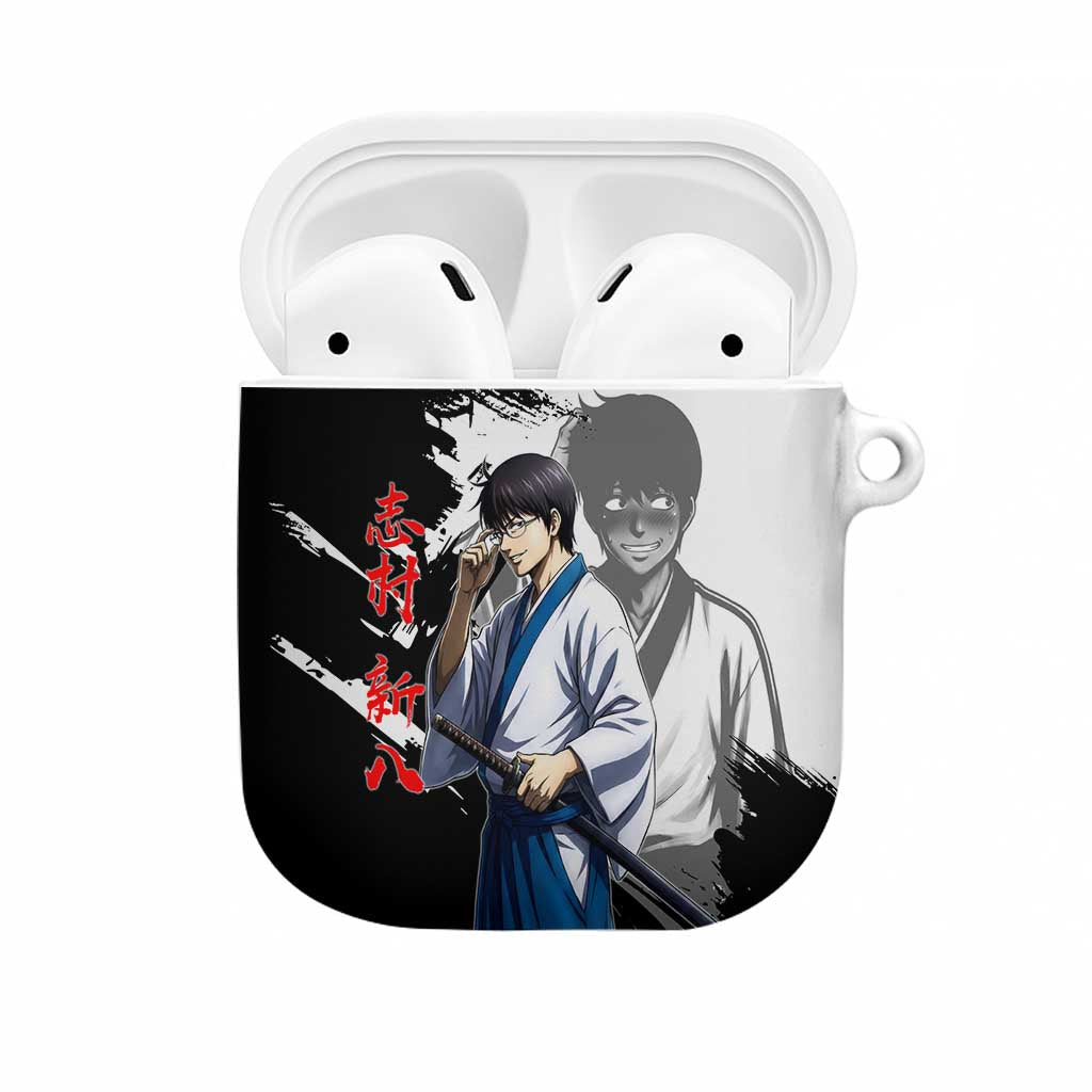 Shinpachi Shimura AirPods Case Classic Comedy Samurai Ink Style