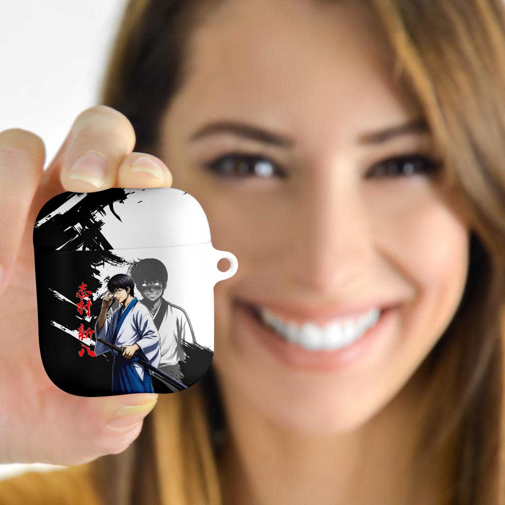 Shinpachi Shimura AirPods Case Classic Comedy Samurai Ink Style