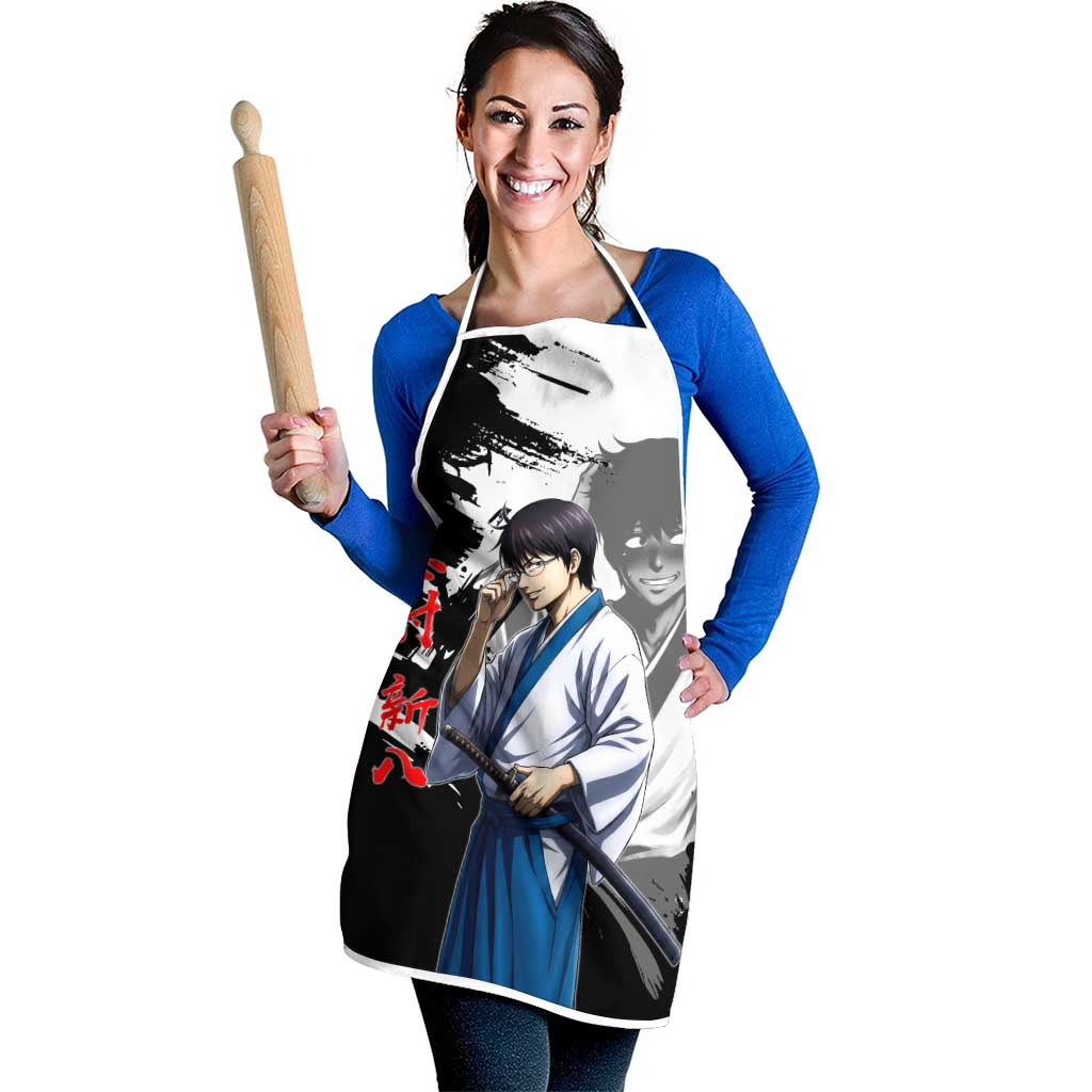 Shinpachi Shimura Apron Classic Comedy Samurai Ink Style