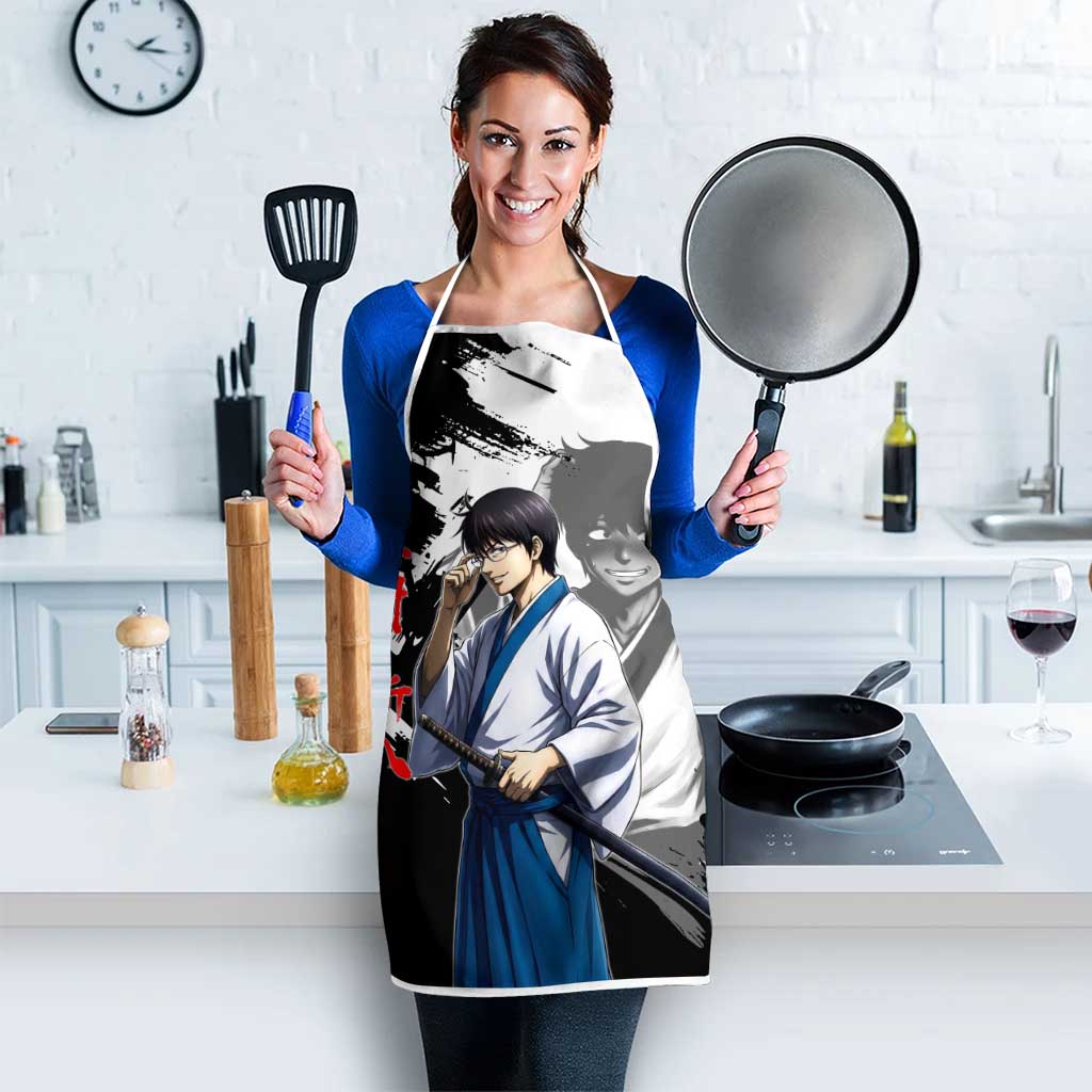 Shinpachi Shimura Apron Classic Comedy Samurai Ink Style