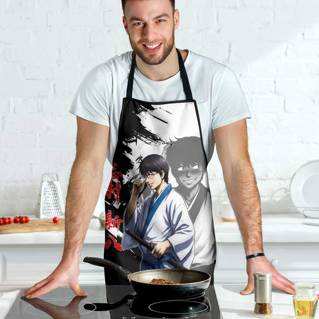Shinpachi Shimura Apron Classic Comedy Samurai Ink Style