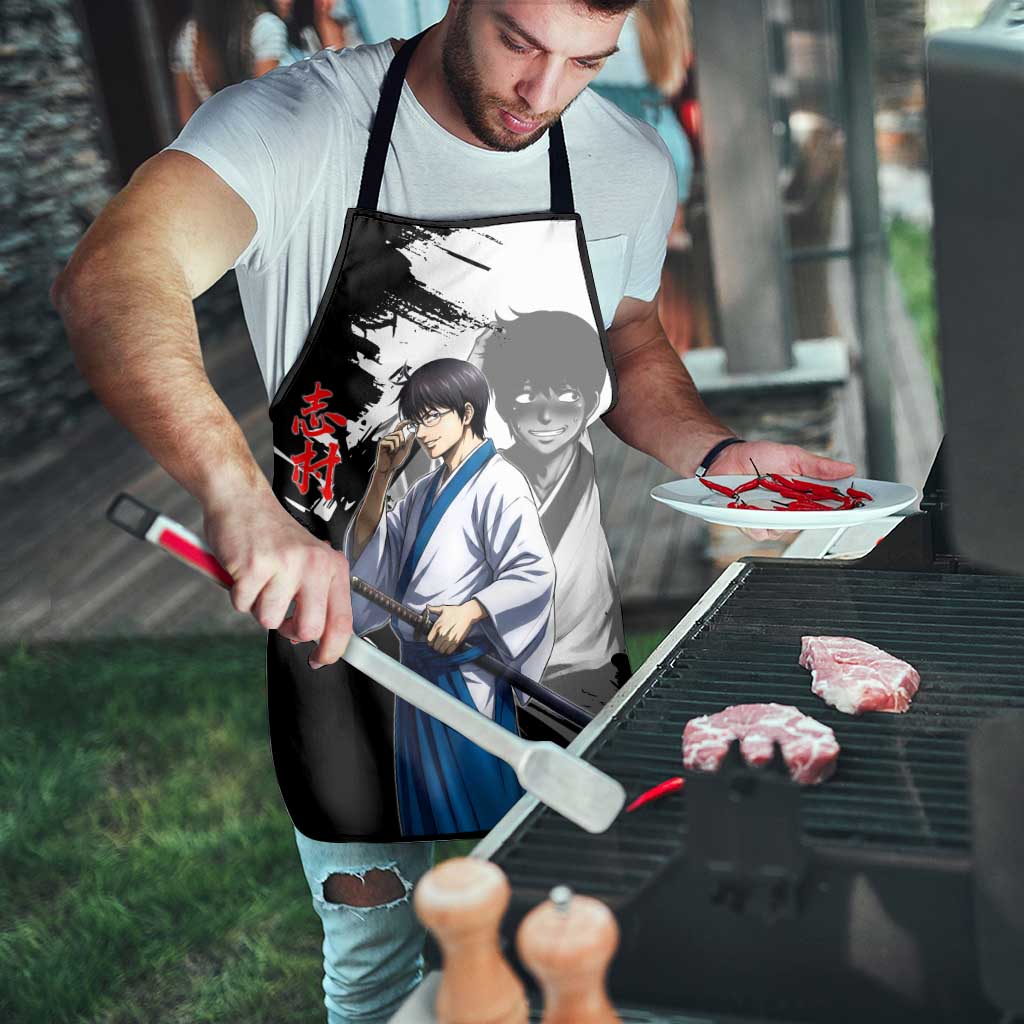 Shinpachi Shimura Apron Classic Comedy Samurai Ink Style