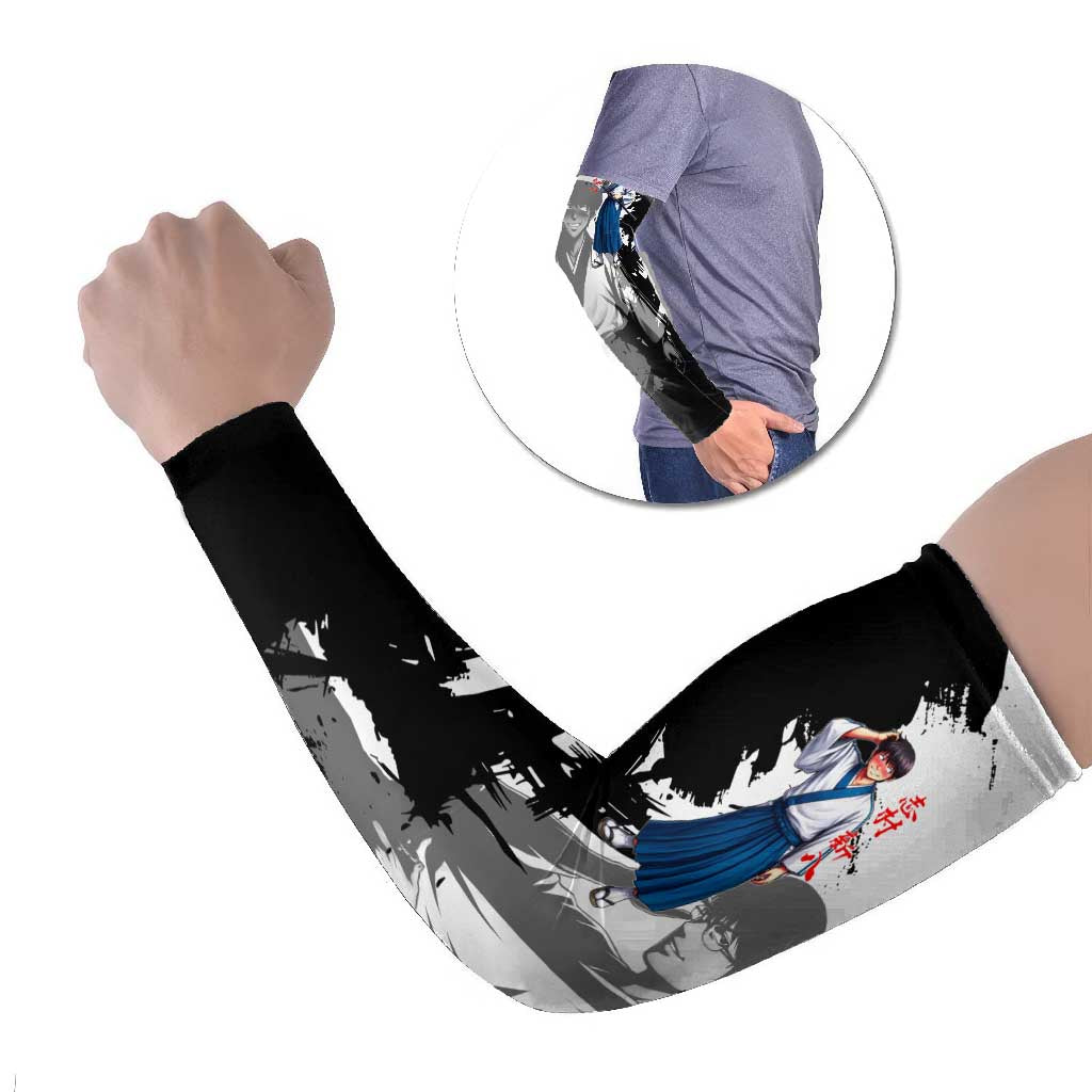 Shinpachi Shimura Arm Sleeves Classic Comedy Samurai Ink Style