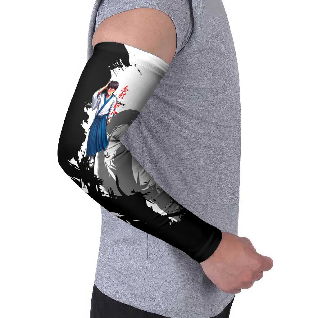 Shinpachi Shimura Arm Sleeves Classic Comedy Samurai Ink Style
