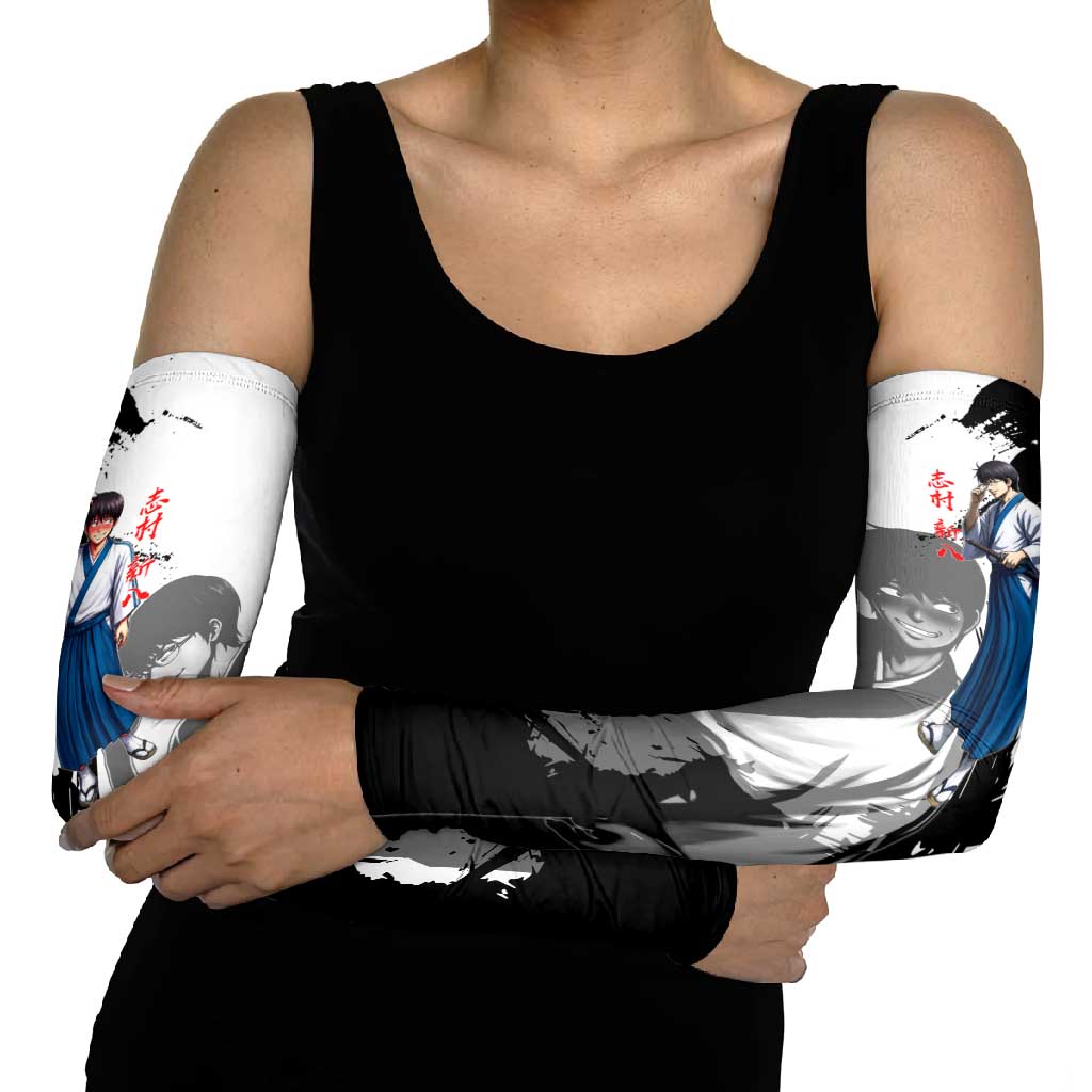 Shinpachi Shimura Arm Sleeves Classic Comedy Samurai Ink Style