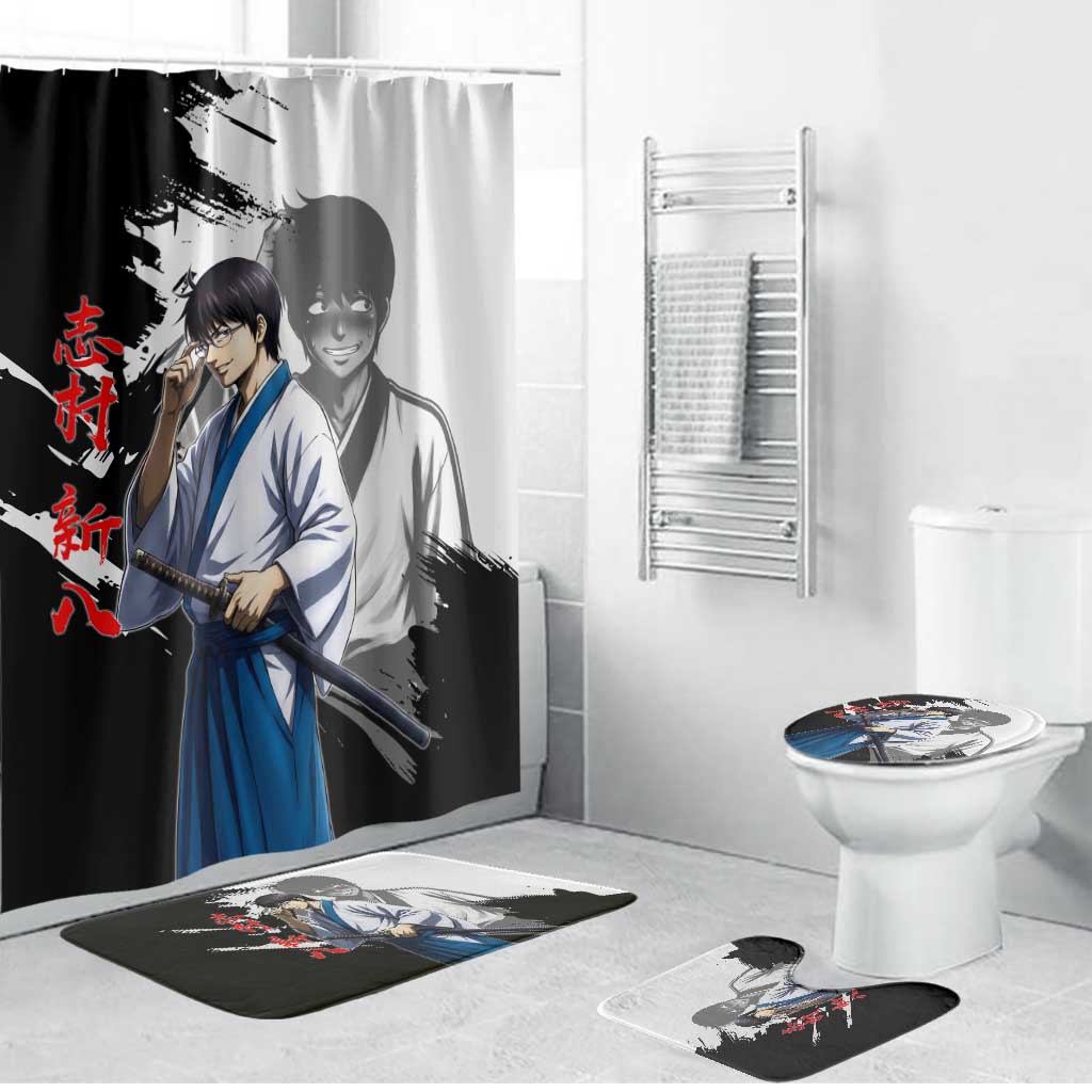 Shinpachi Shimura Bathroom Set Classic Comedy Samurai Ink Style