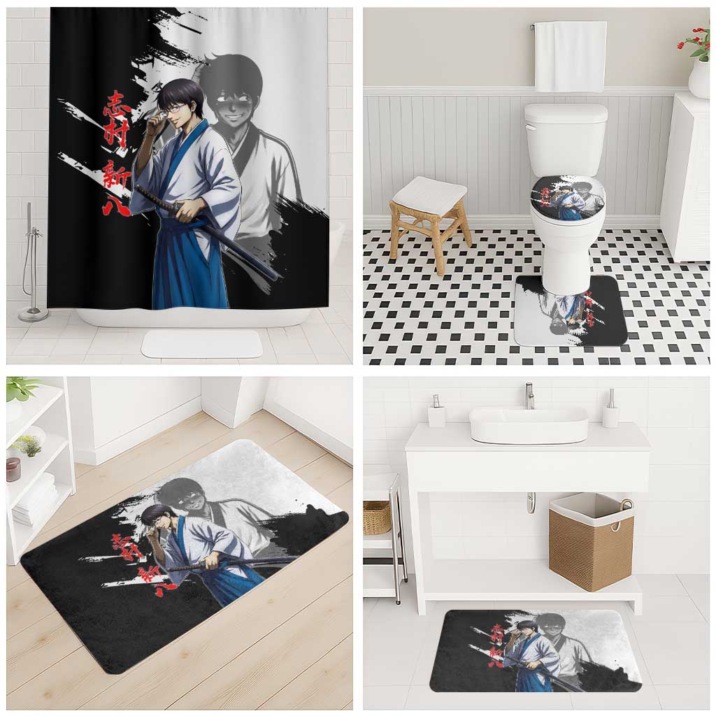 Shinpachi Shimura Bathroom Set Classic Comedy Samurai Ink Style