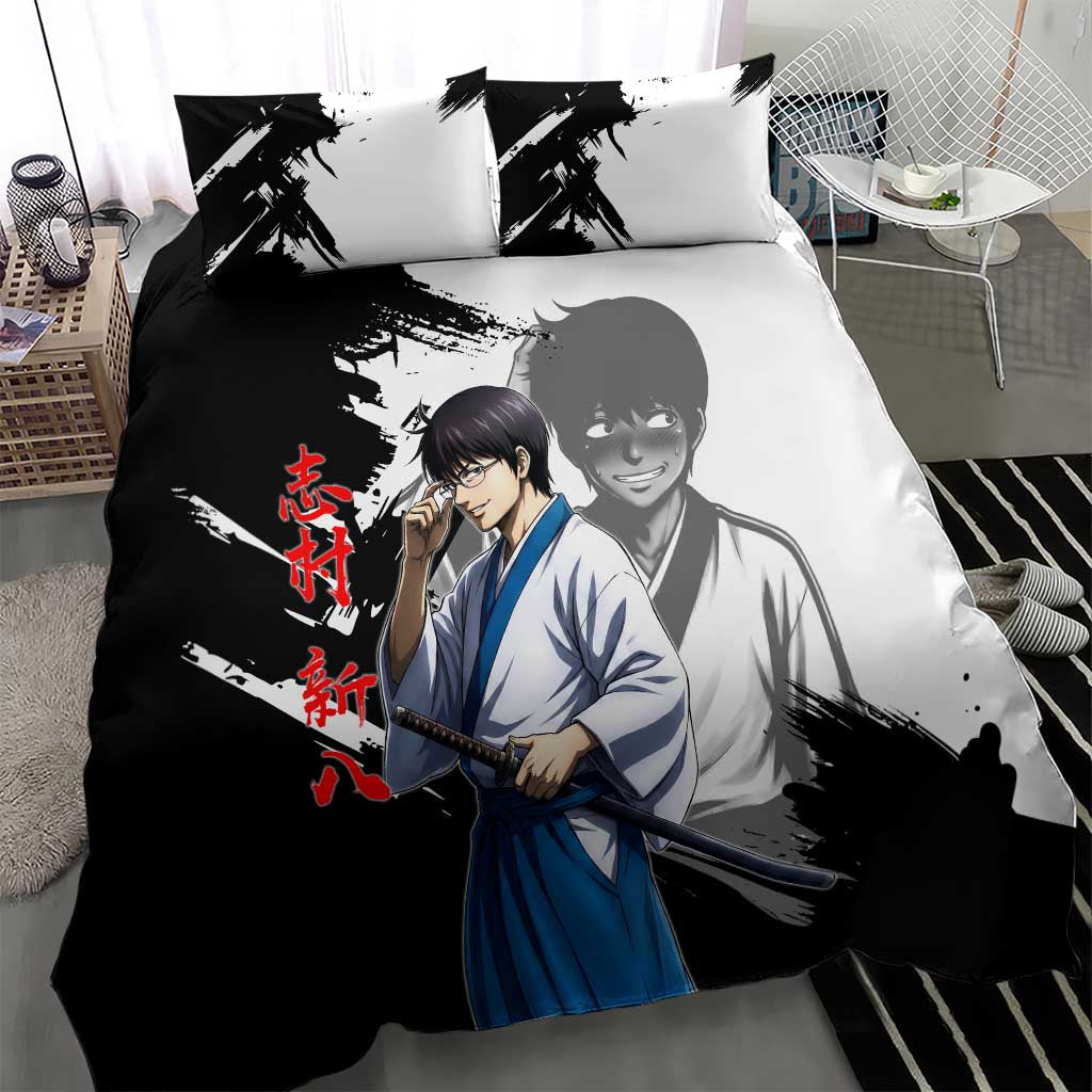Shinpachi Shimura Bedding Set Classic Comedy Samurai Ink Style