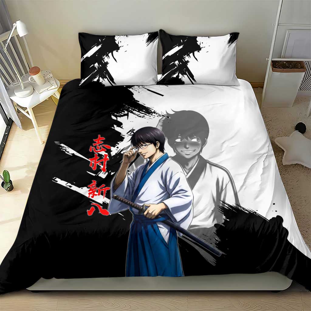 Shinpachi Shimura Bedding Set Classic Comedy Samurai Ink Style