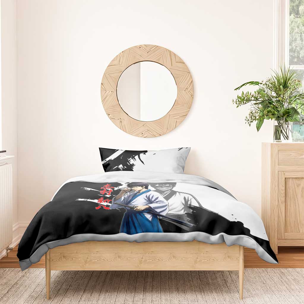 Shinpachi Shimura Bedding Set Classic Comedy Samurai Ink Style
