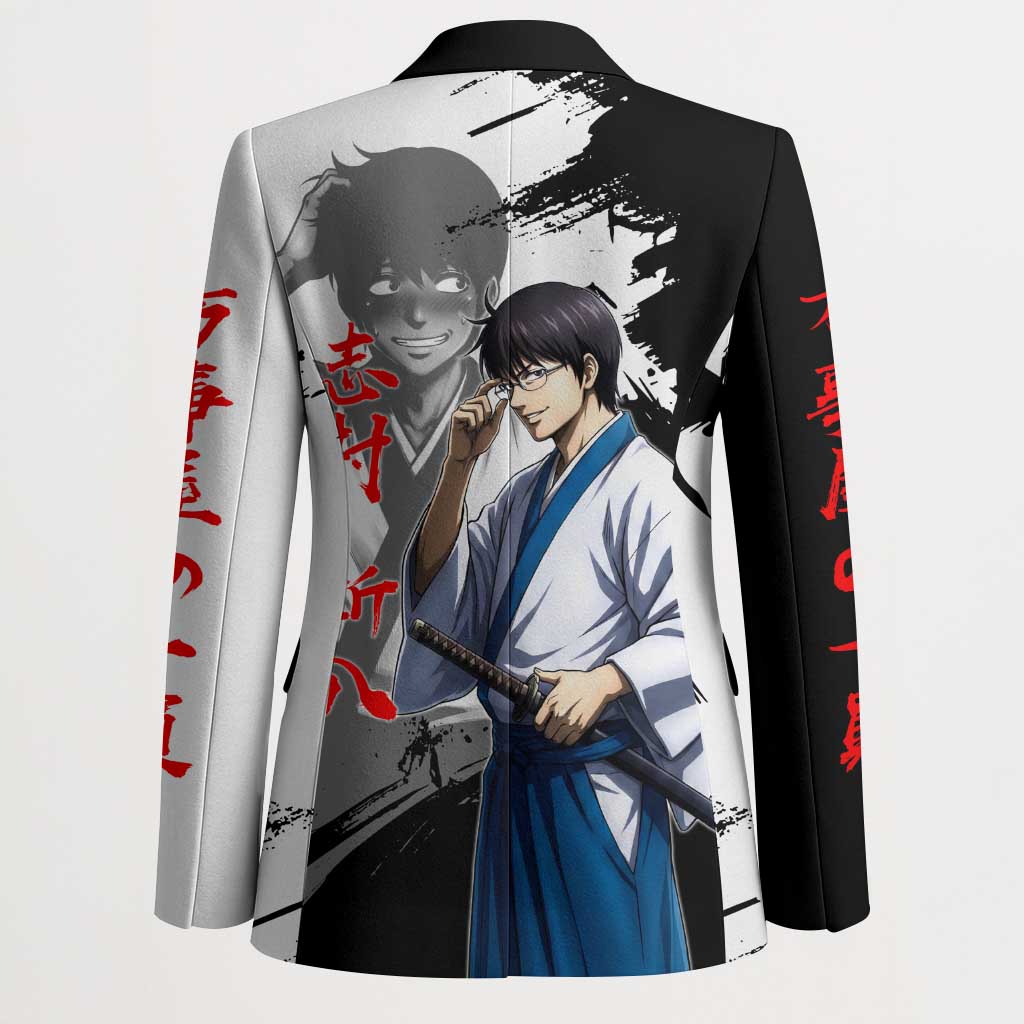 Shinpachi Shimura Blazer Classic Comedy Samurai Ink Style