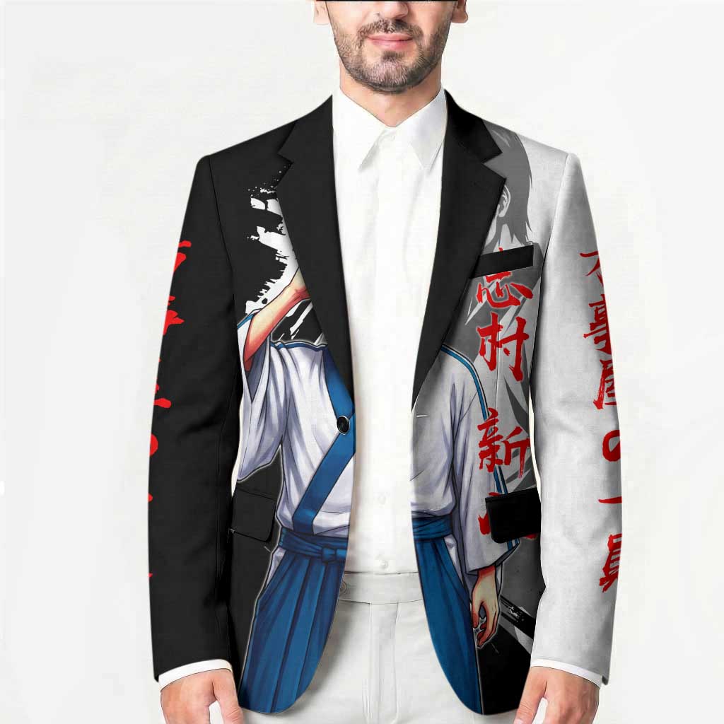 Shinpachi Shimura Blazer Classic Comedy Samurai Ink Style