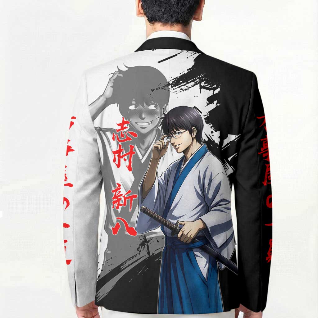 Shinpachi Shimura Blazer Classic Comedy Samurai Ink Style