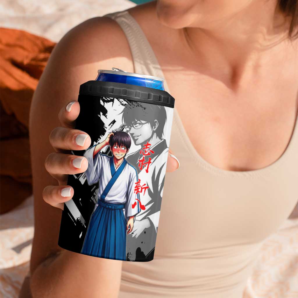 Shinpachi Shimura 4 in 1 Can Cooler Tumbler Classic Comedy Samurai Ink Style