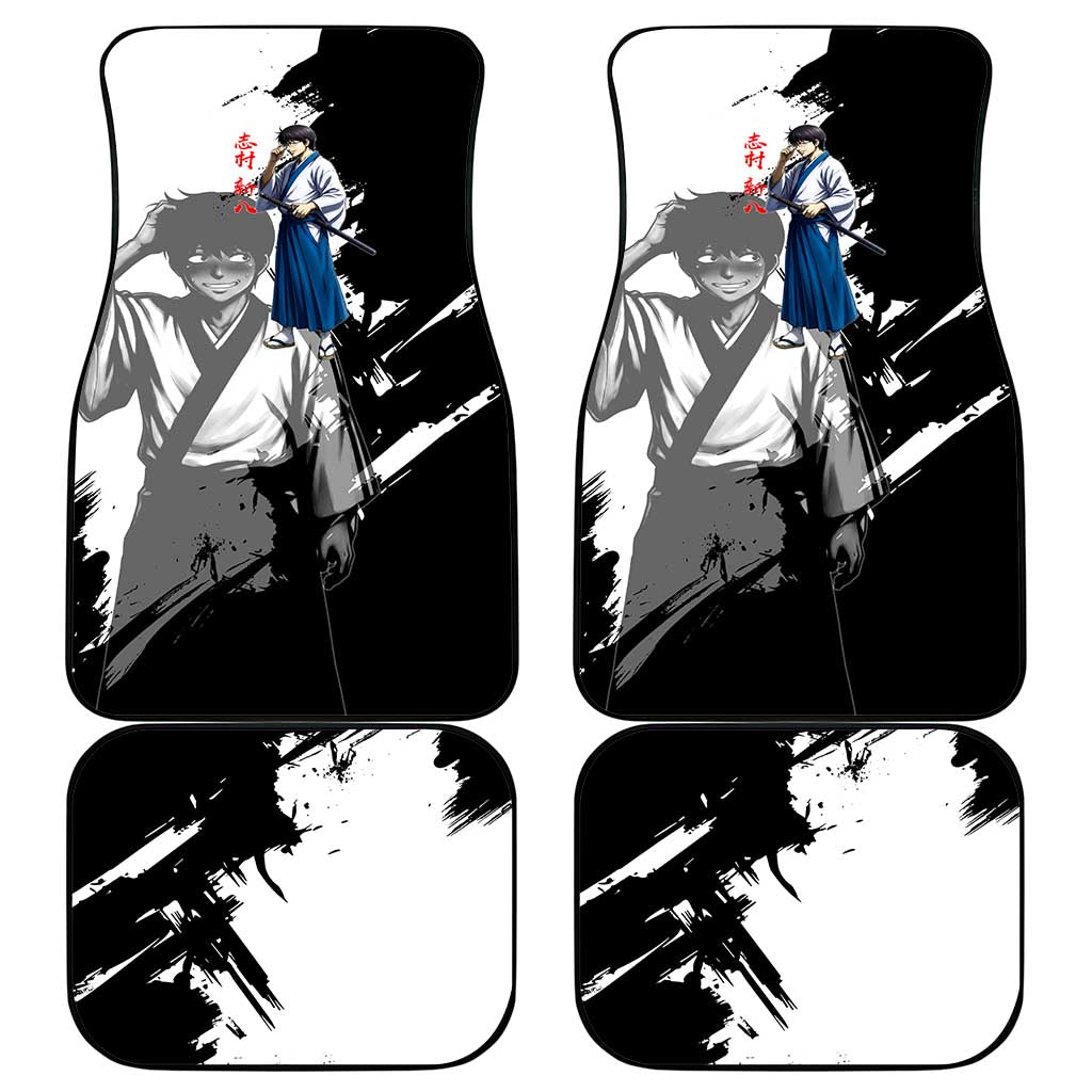 Shinpachi Shimura Car Mats Classic Comedy Samurai Ink Style