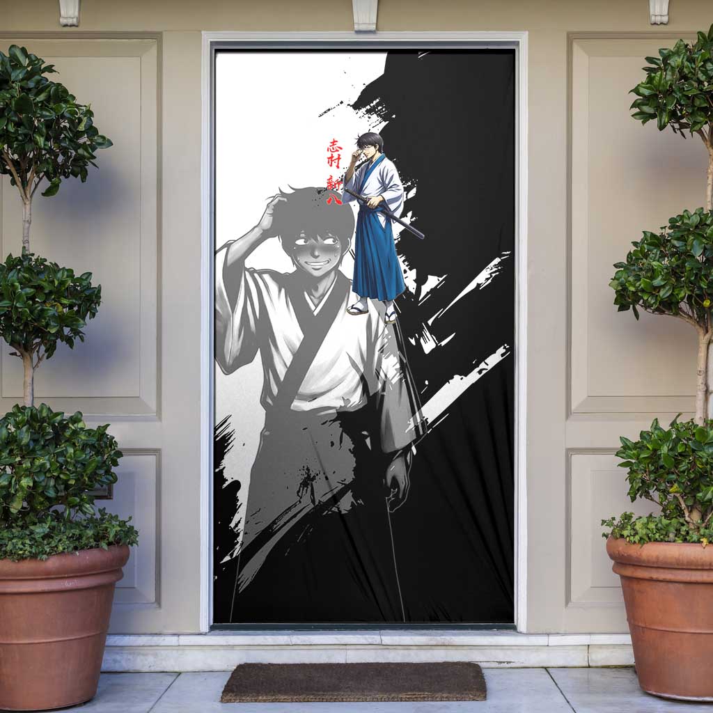 Shinpachi Shimura Door Cover Classic Comedy Samurai Ink Style