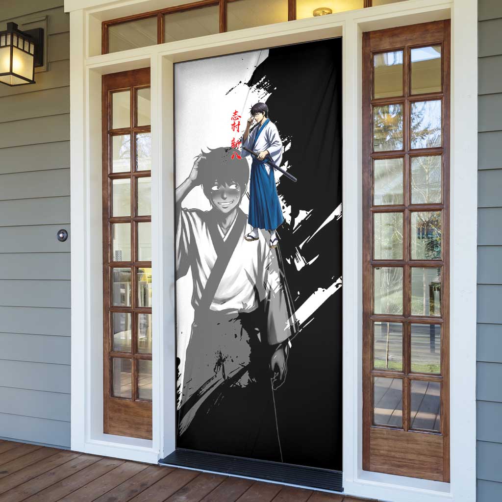 Shinpachi Shimura Door Cover Classic Comedy Samurai Ink Style