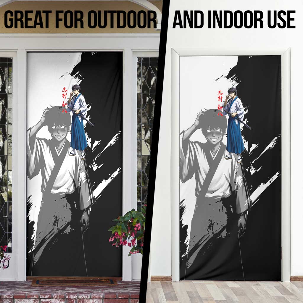 Shinpachi Shimura Door Cover Classic Comedy Samurai Ink Style