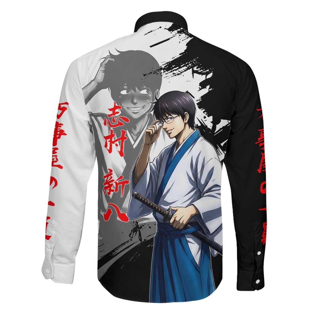 Shinpachi Shimura Family Matching Puletasi and Hawaiian Shirt Classic Comedy Samurai Ink Style