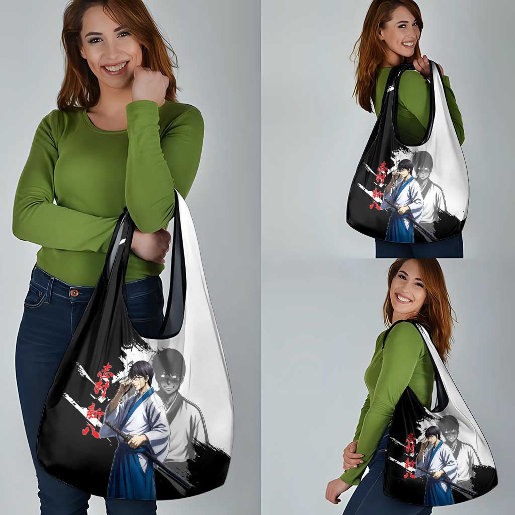 Shinpachi Shimura Grocery Bag Classic Comedy Samurai Ink Style