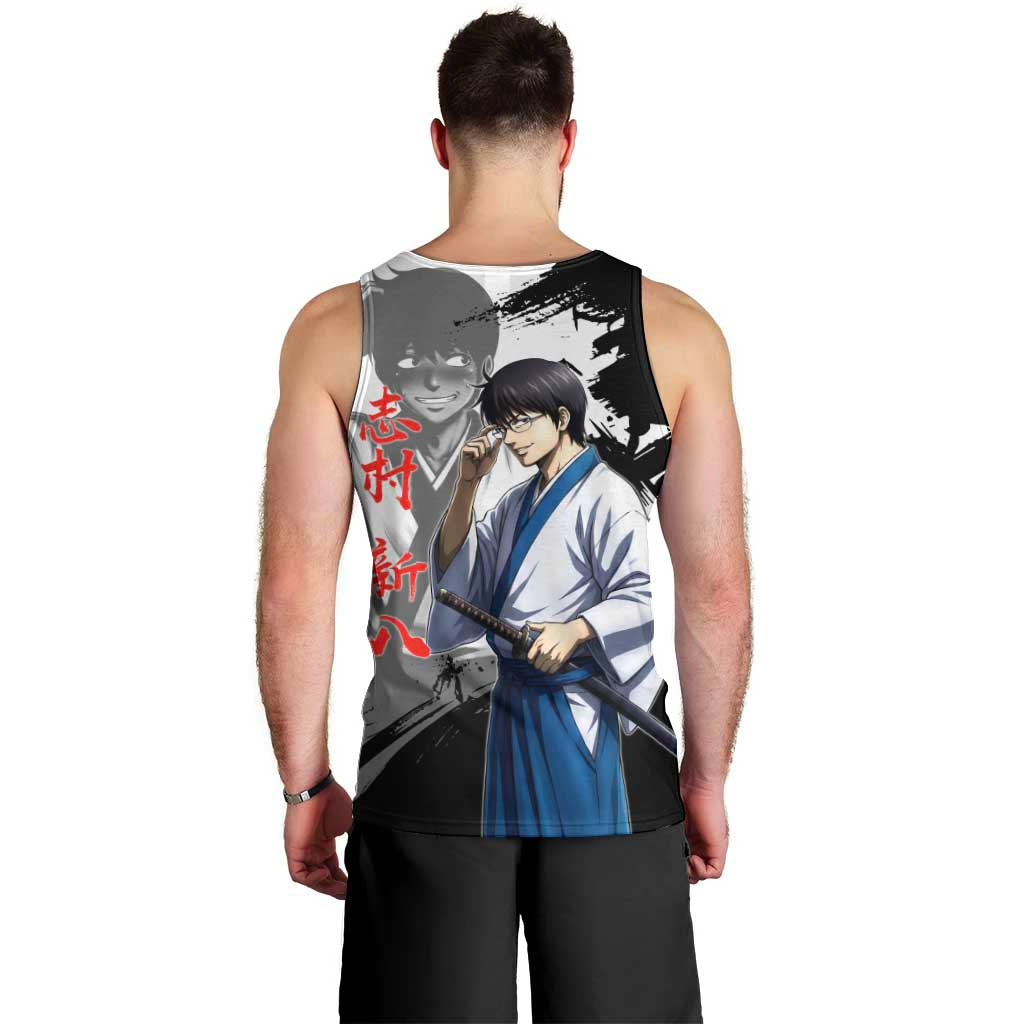Shinpachi Shimura Men Tank Top Classic Comedy Samurai Ink Style