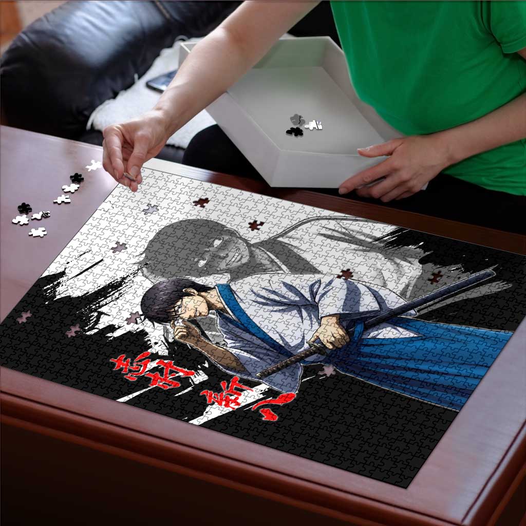 Shinpachi Shimura Puzzle Classic Comedy Samurai Ink Style