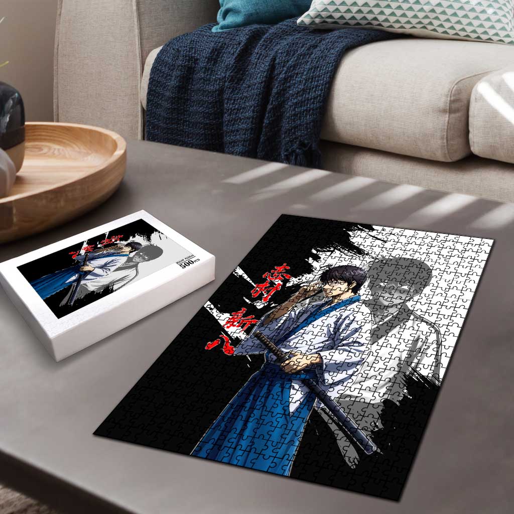 Shinpachi Shimura Puzzle Classic Comedy Samurai Ink Style