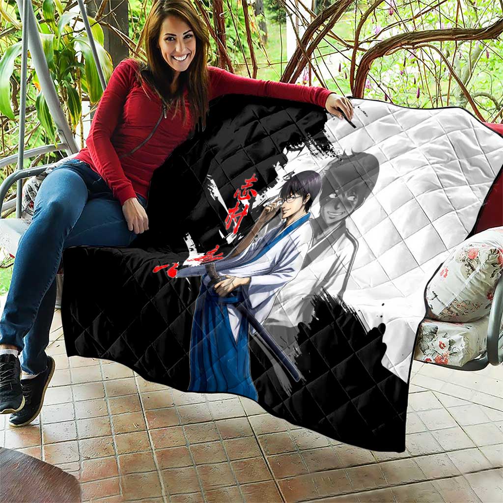 Shinpachi Shimura Quilt Classic Comedy Samurai Ink Style