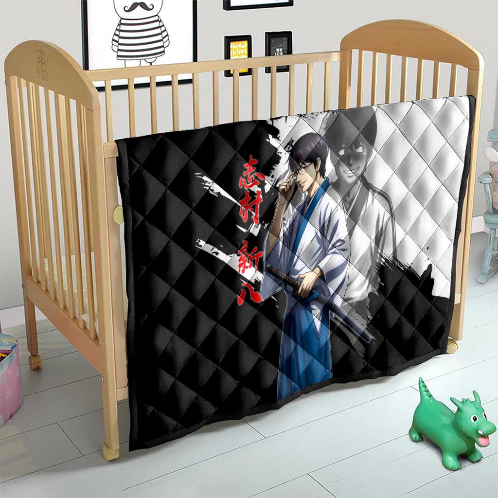 Shinpachi Shimura Quilt Classic Comedy Samurai Ink Style