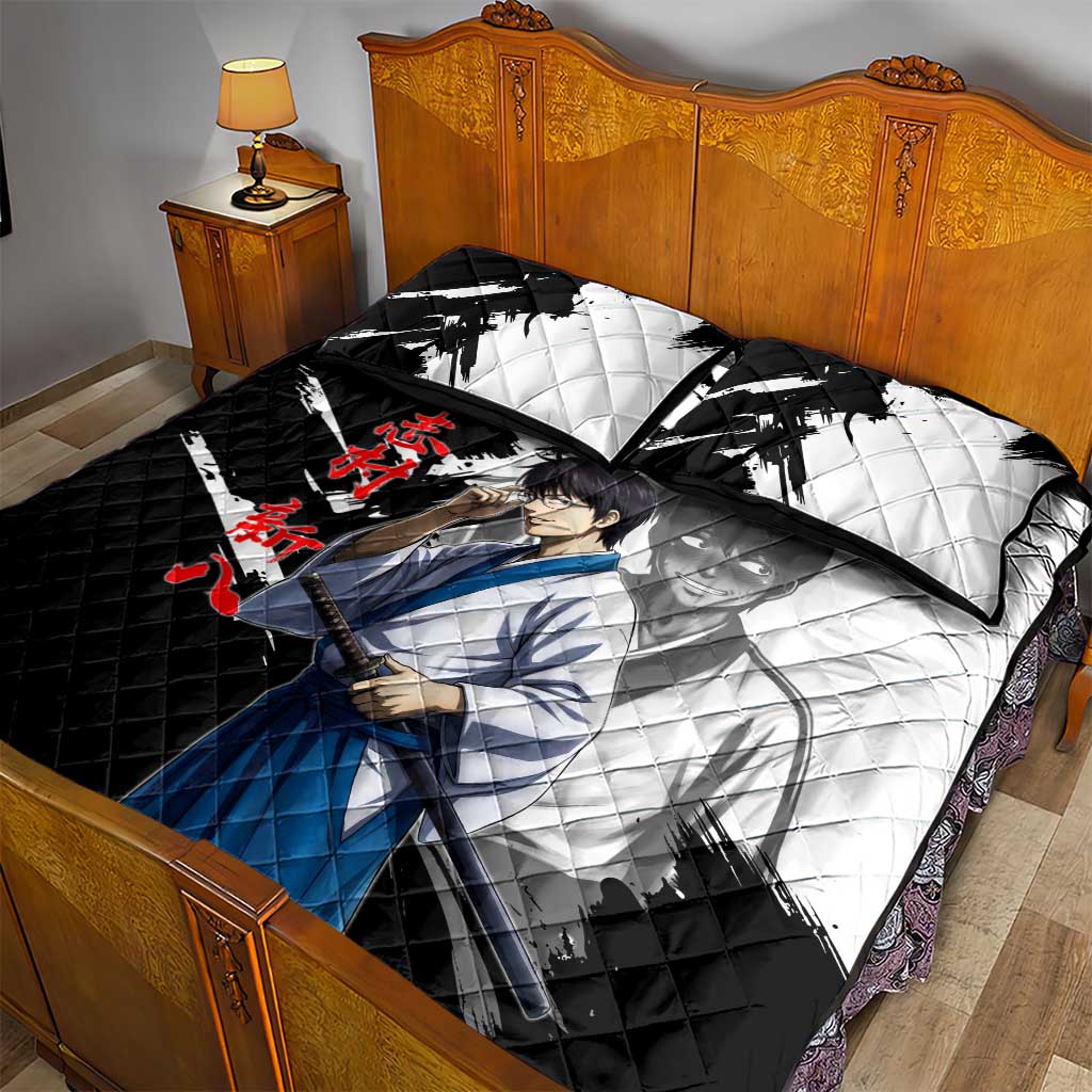 Shinpachi Shimura Quilt Bed Set Classic Comedy Samurai Ink Style