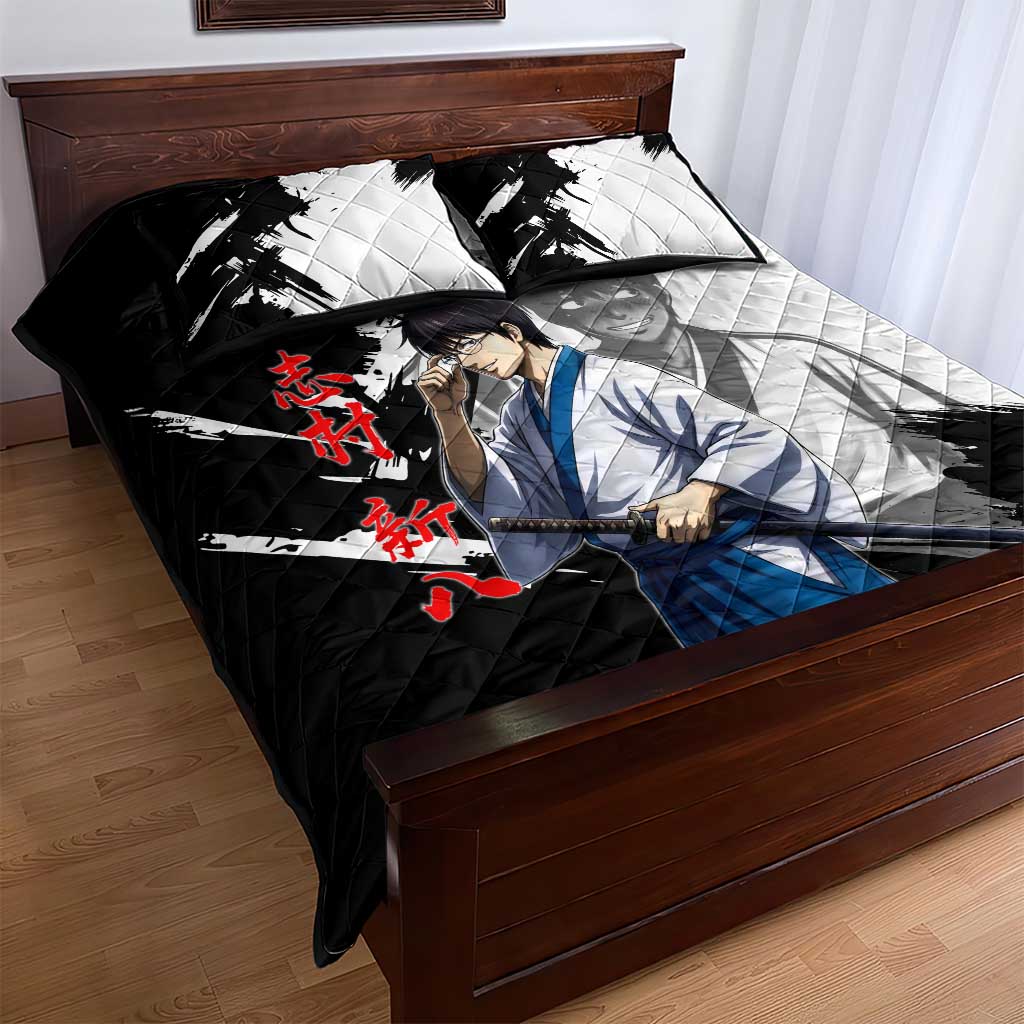 Shinpachi Shimura Quilt Bed Set Classic Comedy Samurai Ink Style