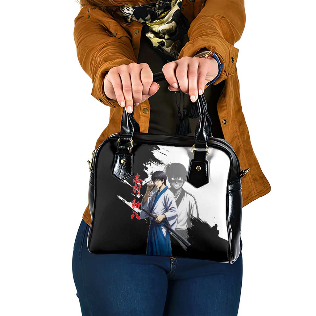 Shinpachi Shimura Shoulder Handbag Classic Comedy Samurai Ink Style