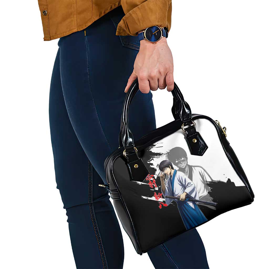 Shinpachi Shimura Shoulder Handbag Classic Comedy Samurai Ink Style