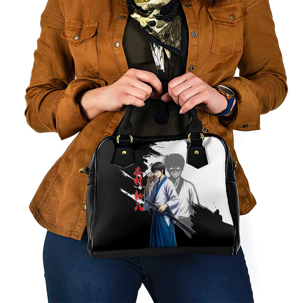 Shinpachi Shimura Shoulder Handbag Classic Comedy Samurai Ink Style