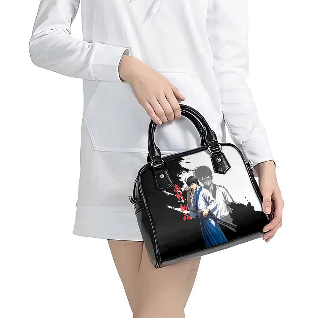 Shinpachi Shimura Shoulder Handbag Classic Comedy Samurai Ink Style