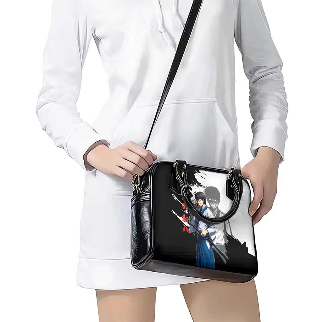 Shinpachi Shimura Shoulder Handbag Classic Comedy Samurai Ink Style