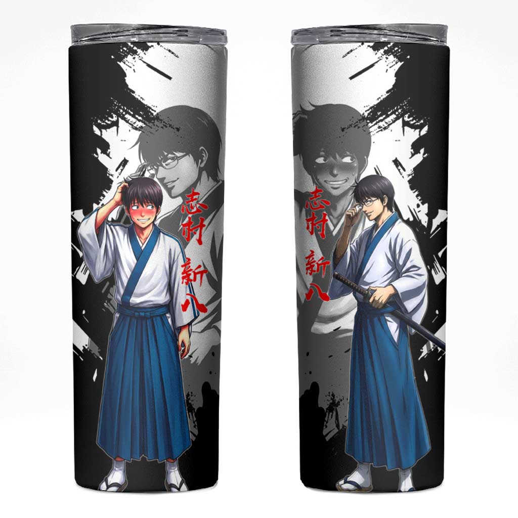 Shinpachi Shimura Skinny Tumbler Classic Comedy Samurai Ink Style