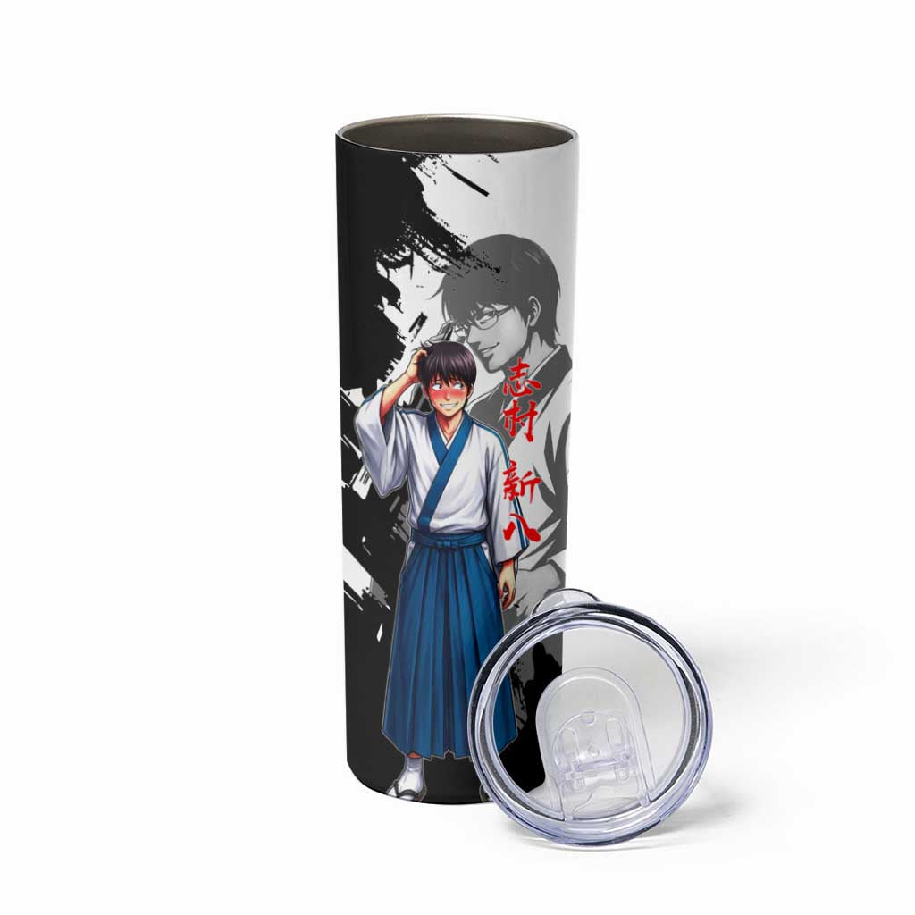 Shinpachi Shimura Skinny Tumbler Classic Comedy Samurai Ink Style