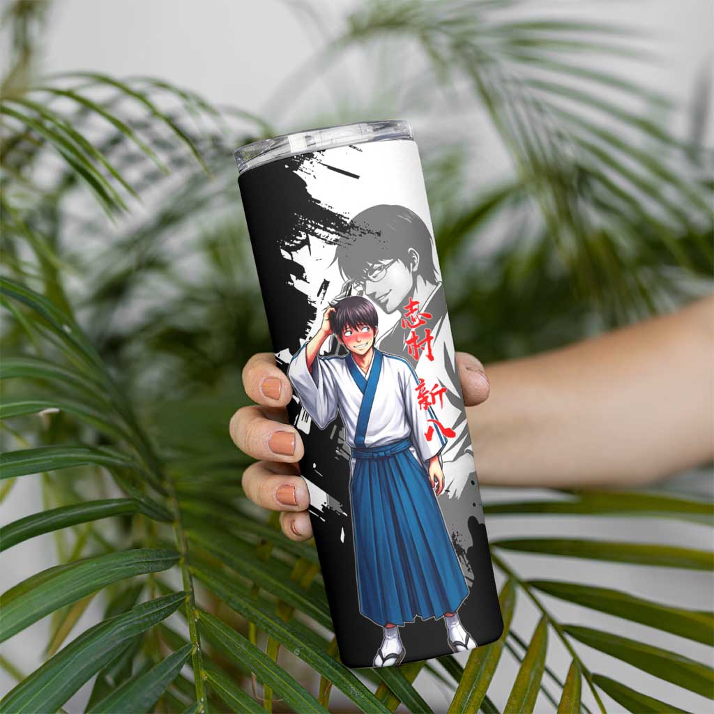 Shinpachi Shimura Skinny Tumbler Classic Comedy Samurai Ink Style