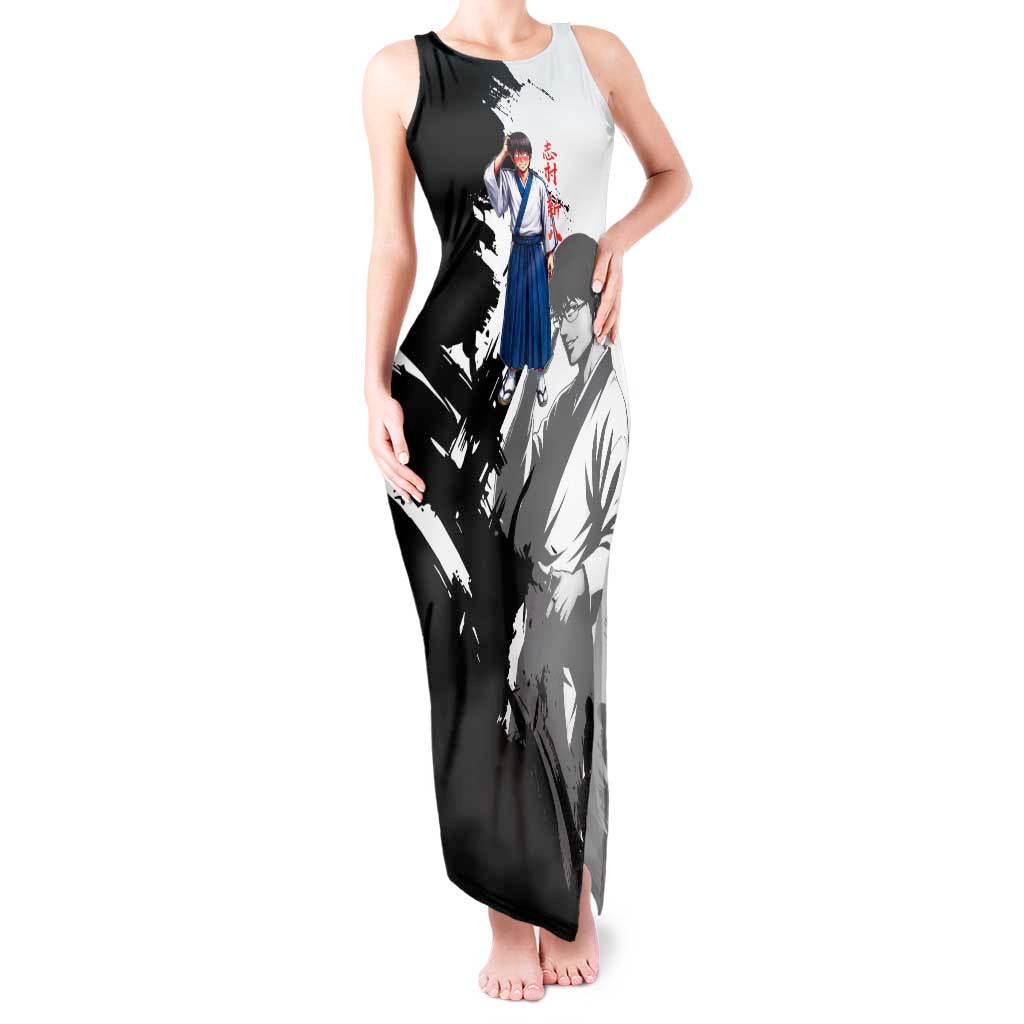 Shinpachi Shimura Tank Maxi Dress Classic Comedy Samurai Ink Style