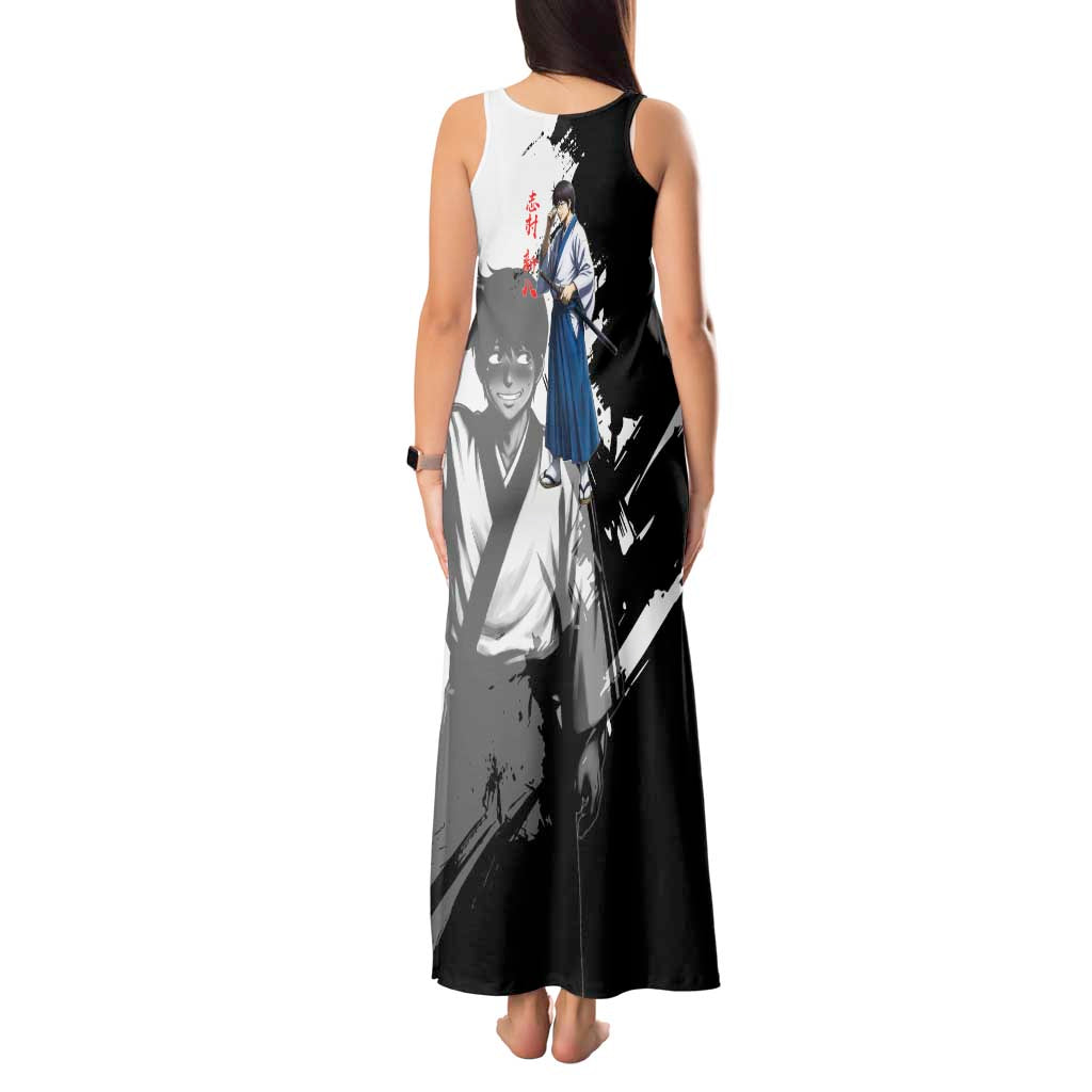 Shinpachi Shimura Tank Maxi Dress Classic Comedy Samurai Ink Style