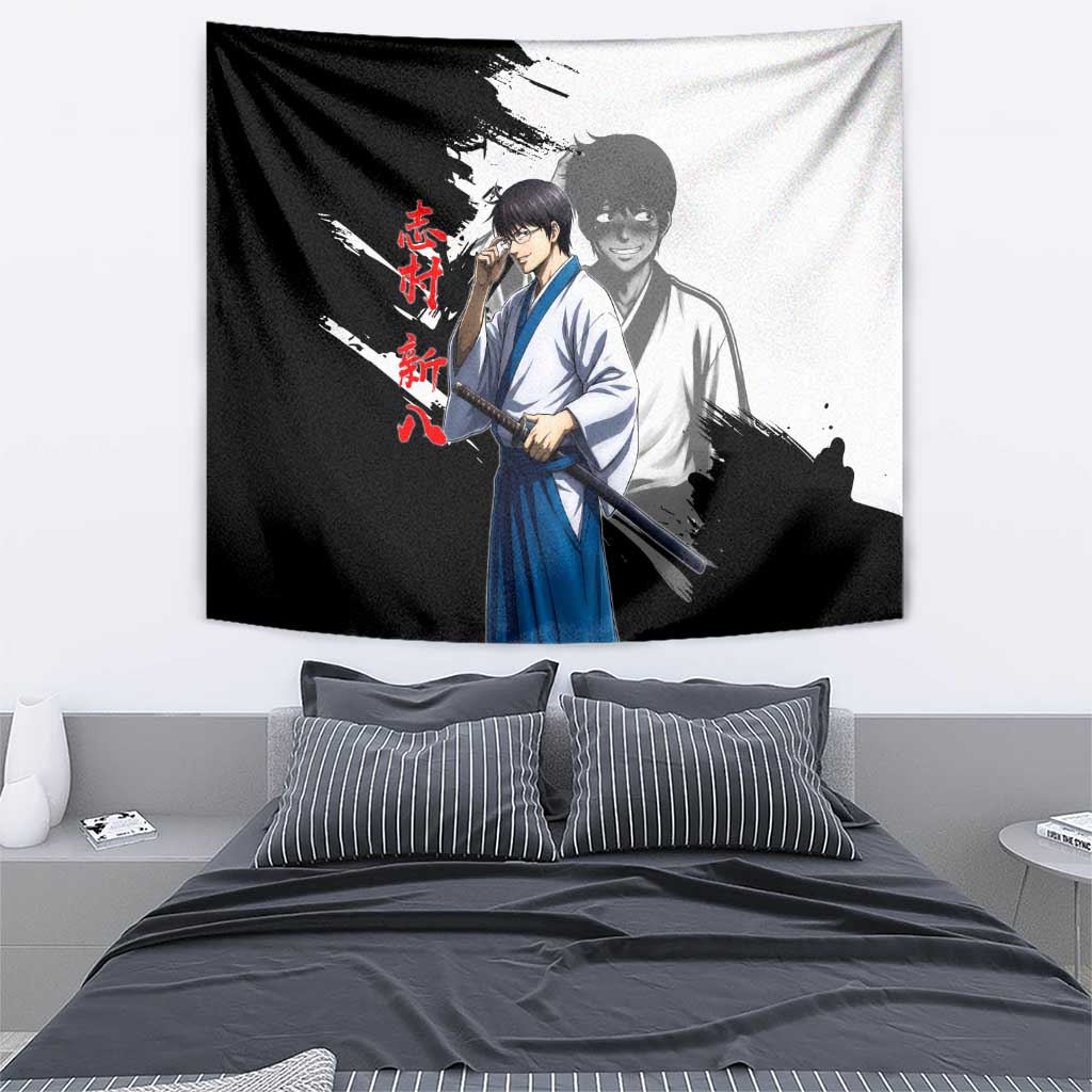 Shinpachi Shimura Tapestry Classic Comedy Samurai Ink Style